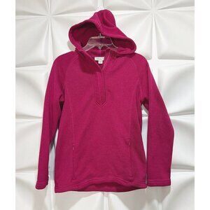 Coldwater Creek Hoodie Sweater Fleece Pullover Fleece Lined Pink Sz XSM XS Women